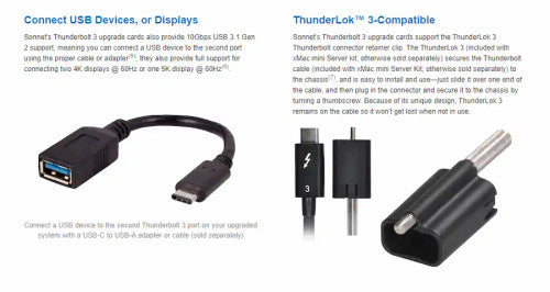 Sonnet Thunderbolt 3 Upgrade Card for Echo Express SE I and SE II Sonnet Thunderbolt 3 Upgrade Card for Echo Express SE I and SE II